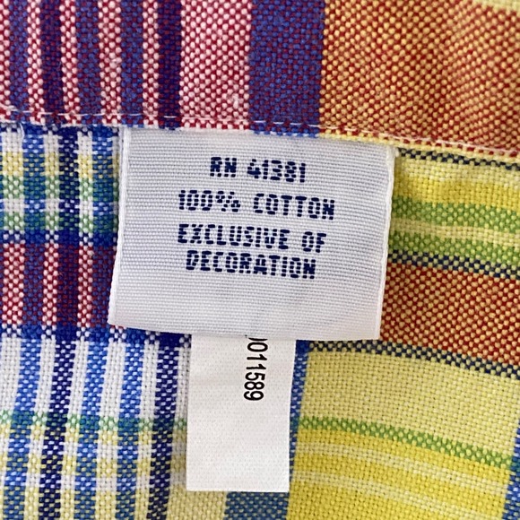 Ralph Lauren Checkered Plaid Yellow Blue Button Down Shirt Long Sleeve Preppy L - Picture 5 of 9